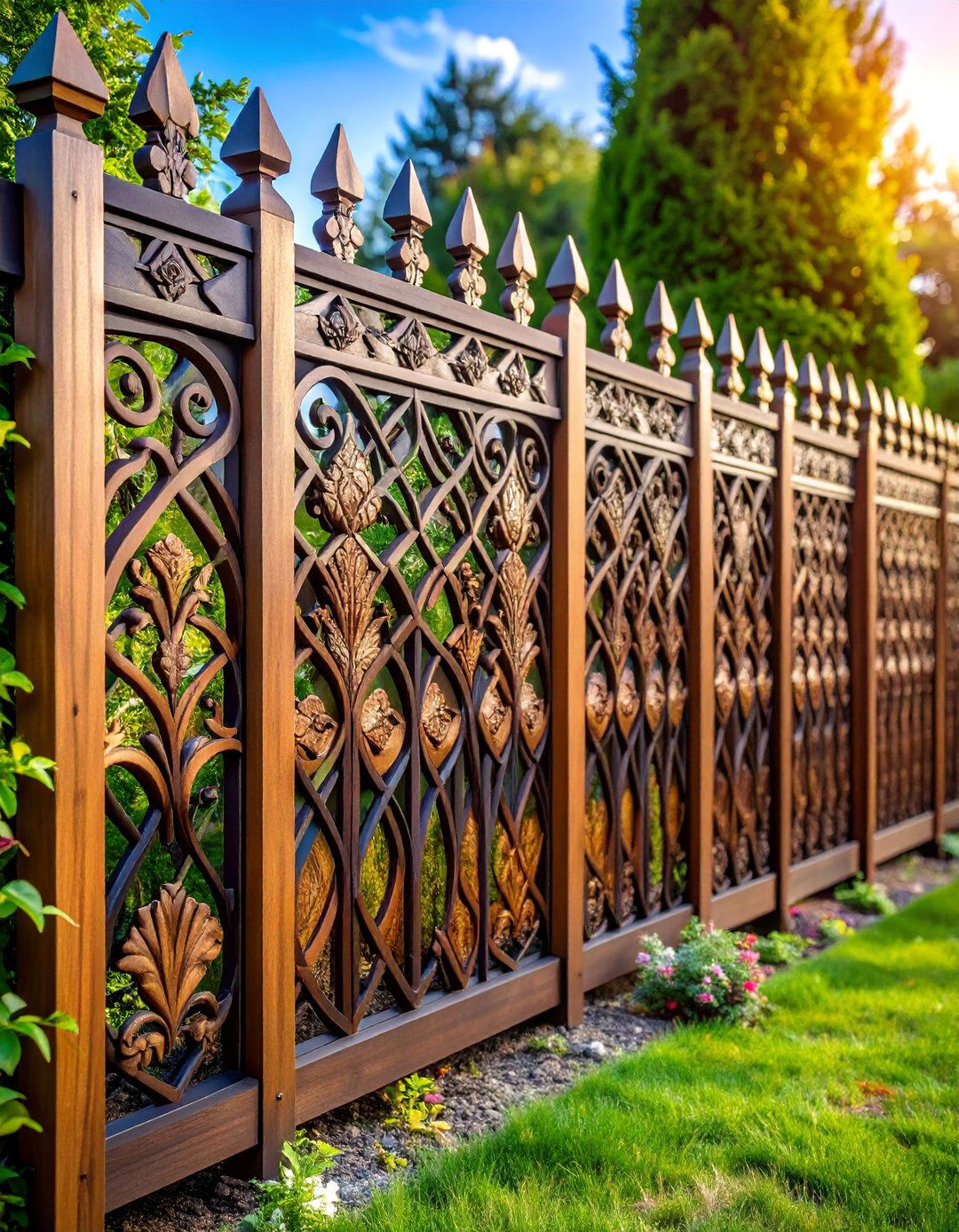 Raised Relief Sculptural Fence - 25 Fence Art Ideas