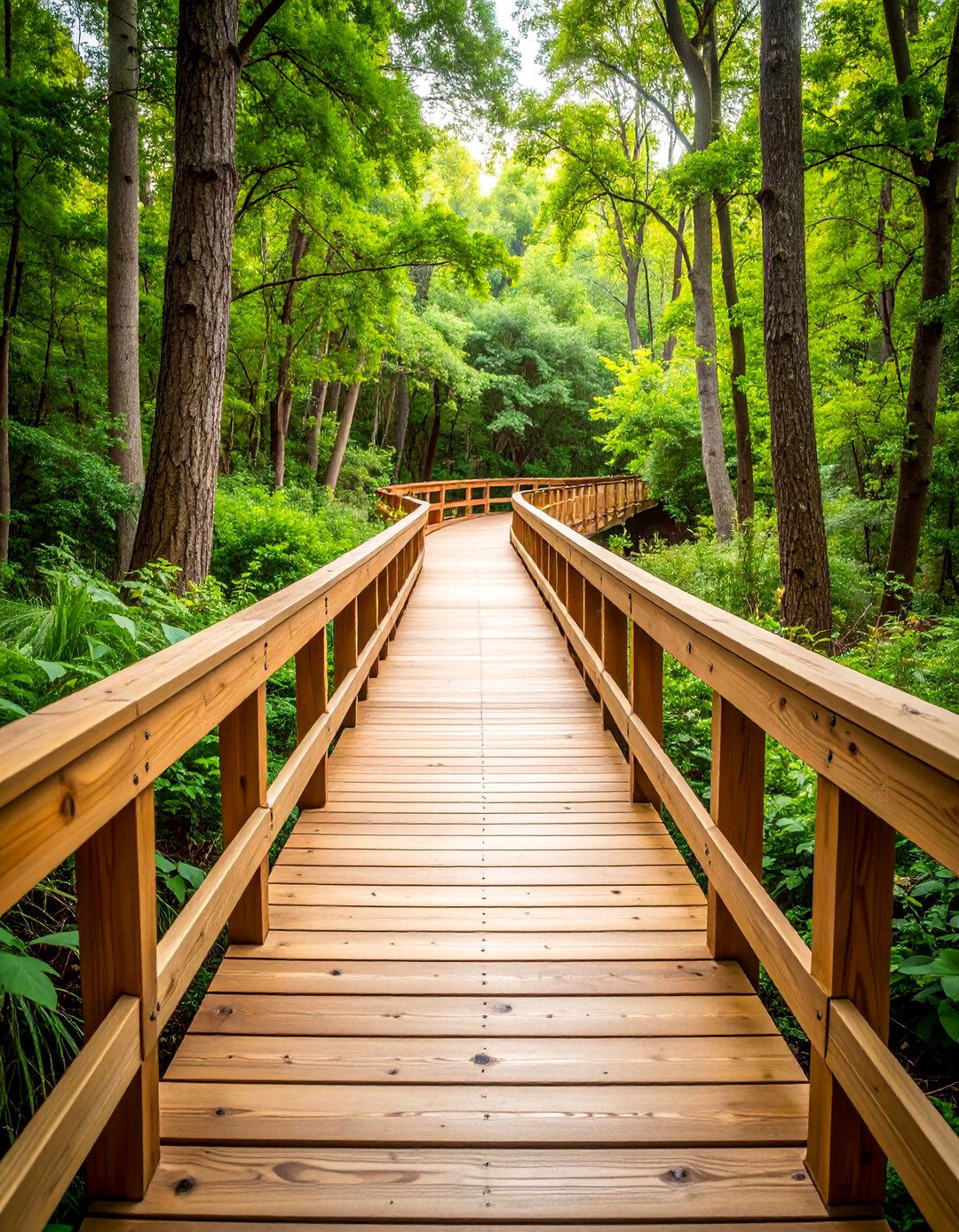 Raised Wooden Boardwalk - 25 walkway ideas