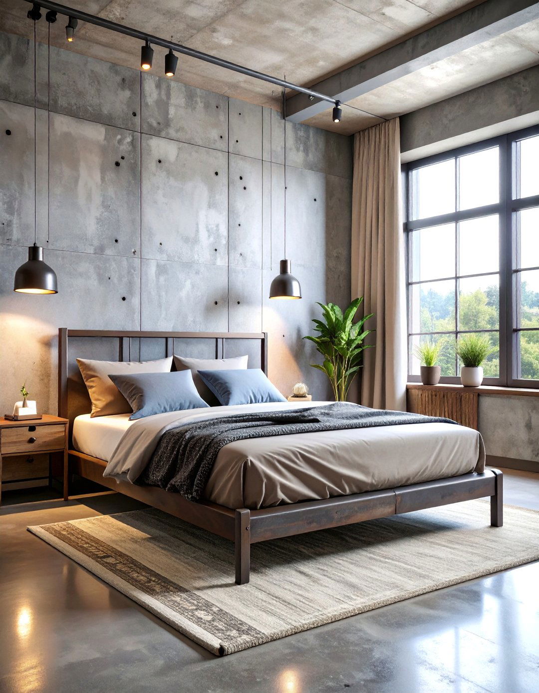 Raw Steel Industrial Bedroom - 25 Industrial Bedroom Ideas