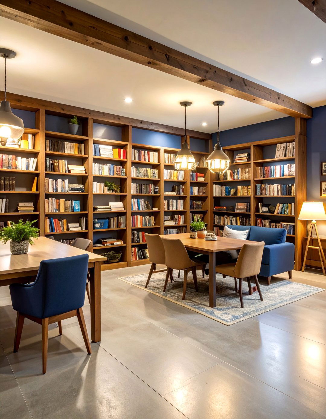 Reading Focused Basement with Quiet Gaming - 25 Basement Game Room Ideas