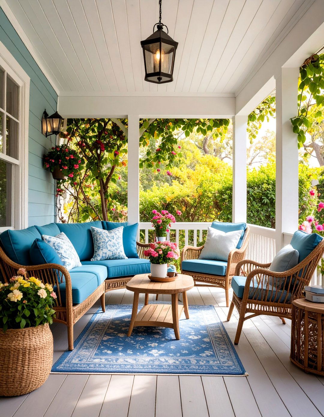 Reading Nook Back Porch with Cozy Comfort - 25 Back Porch Ideas