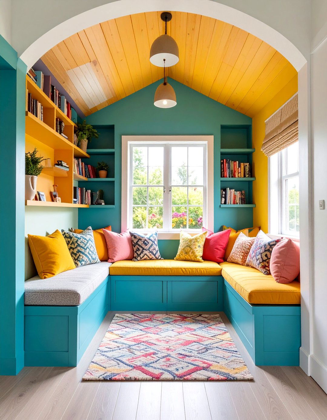 Reading Nook Hallway Storage with Built In Seating - 25 Hallway Storage Ideas