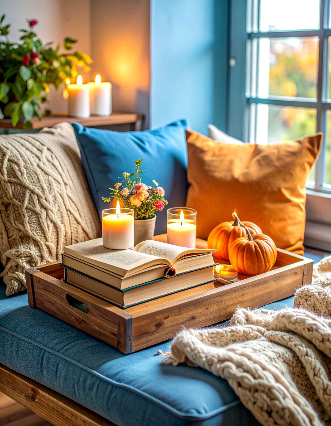 Reading Nook Literary Cozy Book Lovers Paradise - 25 Tray Decor Ideas