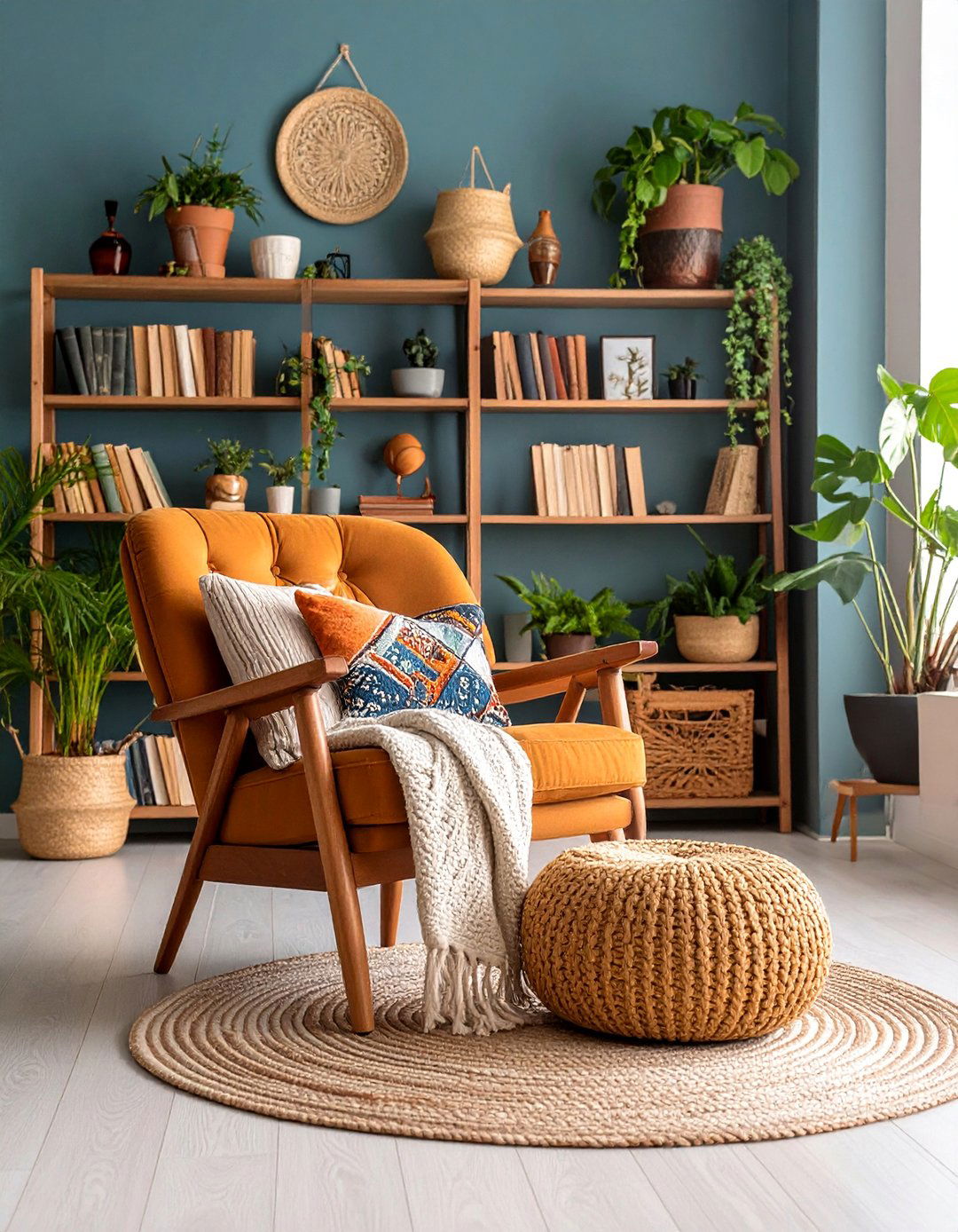 Reading Nook Paradise with Cozy Corner - 25 Boho Living Room Ideas