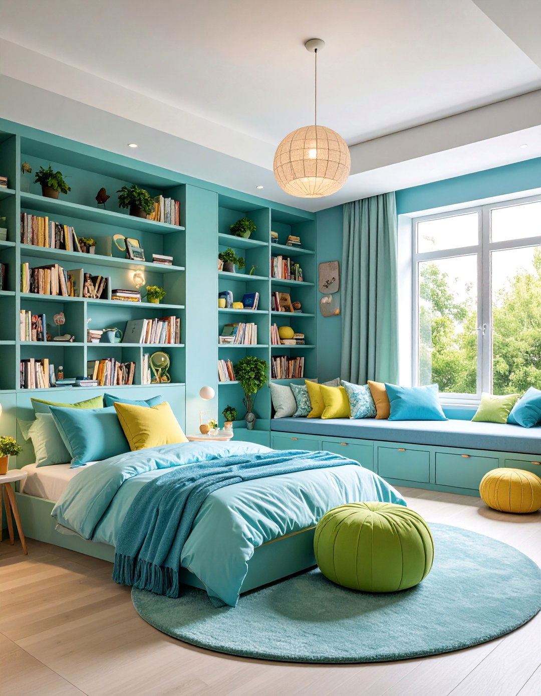 Reading Nook Shared Bedroom Design - 25 Shared Kids' Room Design Ideas