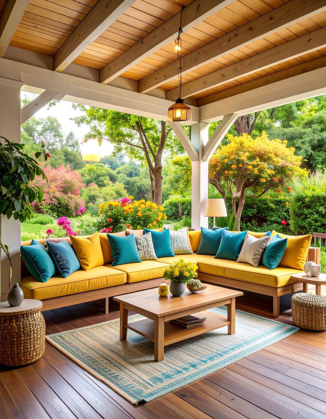 Reading Nook with Comfortable Seating - 25 Under Deck Landscaping Ideas