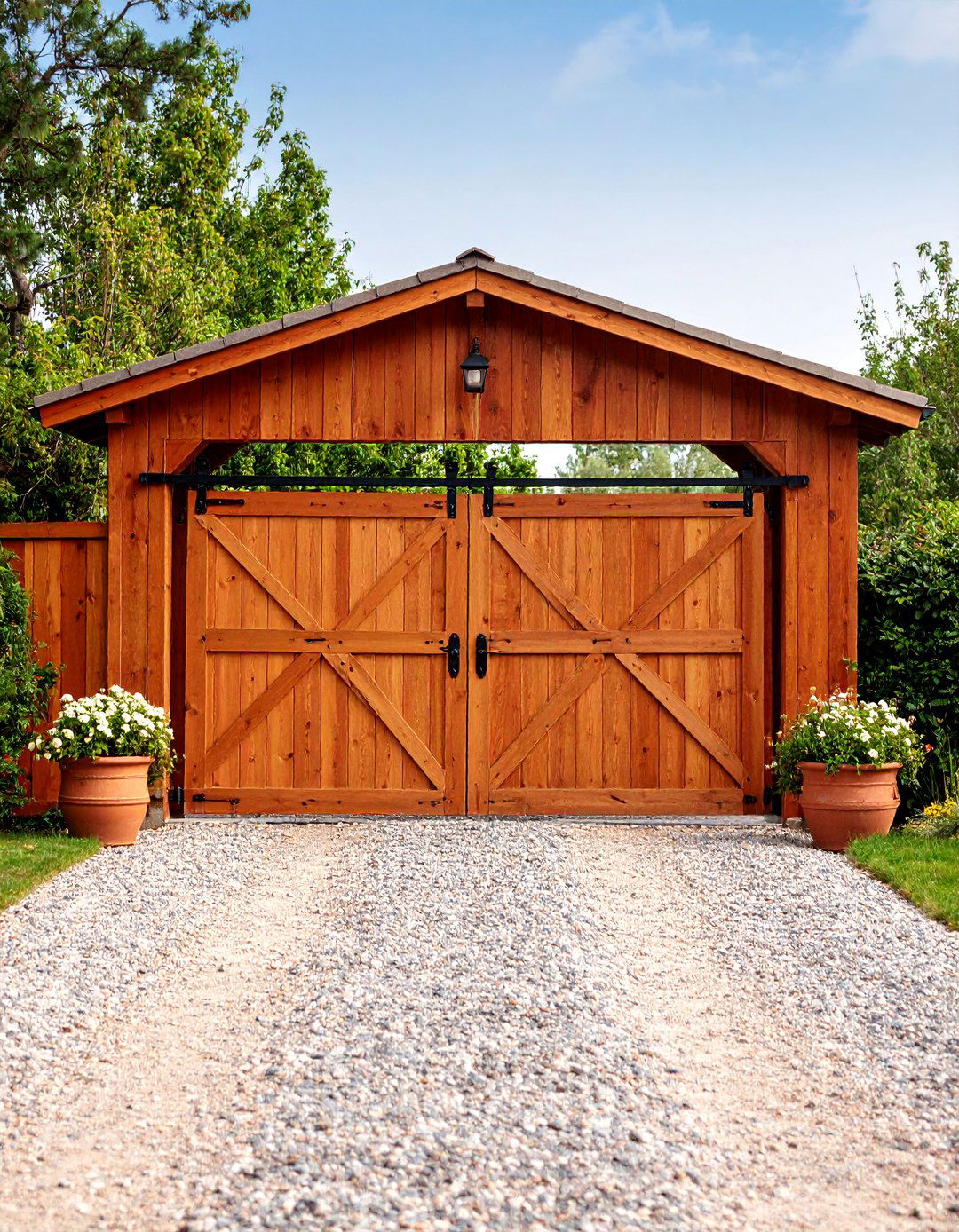 Reclaimed Barn Door Slider Fence Gate - 25 Fence Gate Ideas