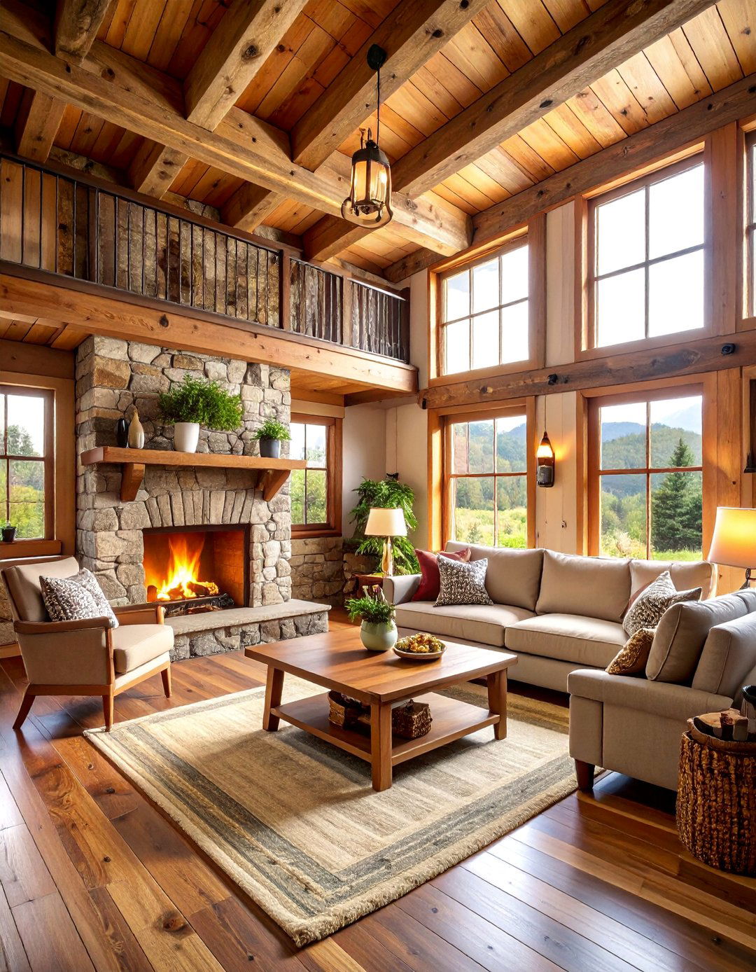 Reclaimed Barn Wood Tiny House with Exposed Beam Ceilings - 25 Rustic Tiny House Ideas