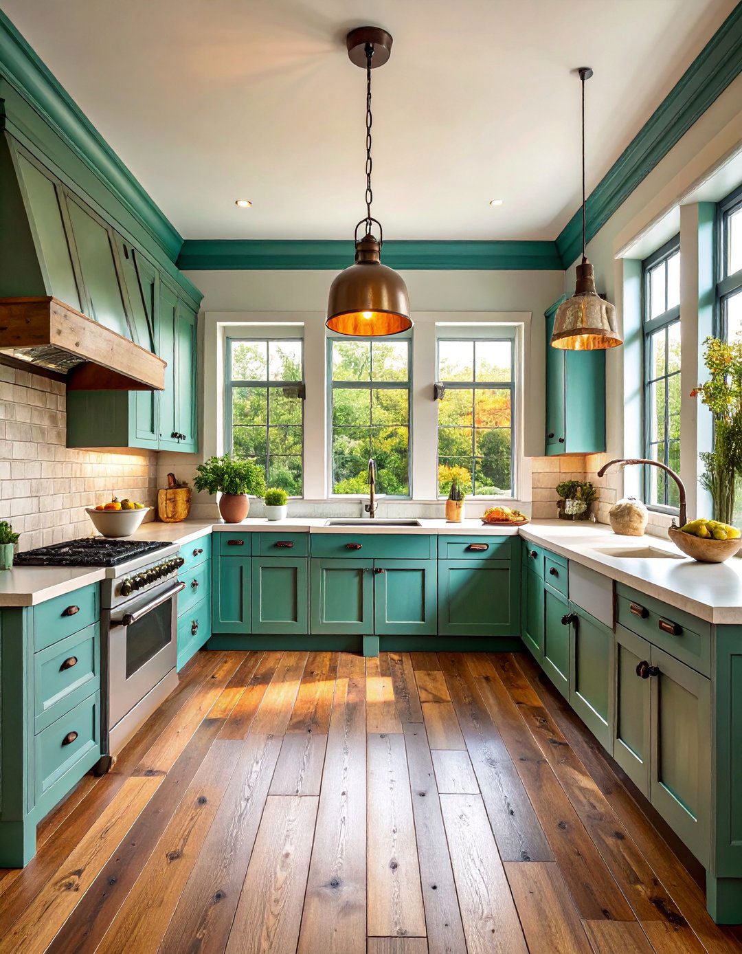 Reclaimed Barnwood Floor to Ceiling Rustic Cabinets - 25 Floor to Ceiling Kitchen Cabinets