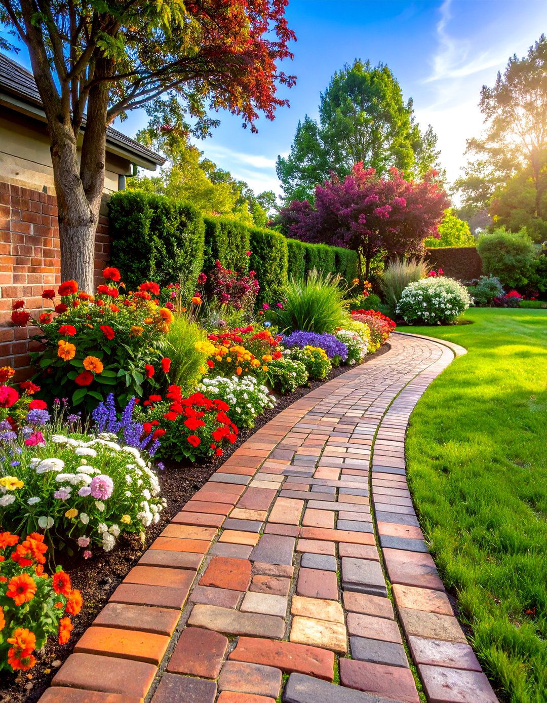 Reclaimed Brick Borders - 25 Gravel Driveway Edging Ideas
