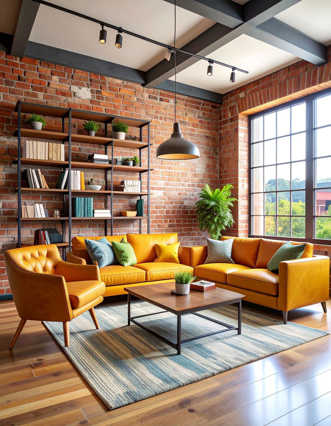 Reclaimed Brick Home Office - 25 Brick Accent Wall Ideas