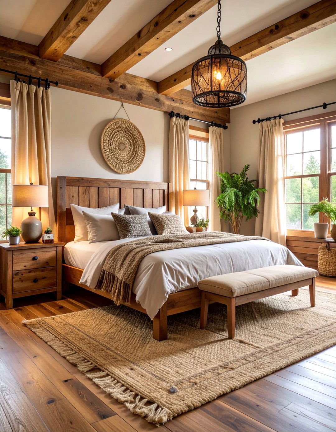 Reclaimed Timber Country Bedroom - 25 Country Bedroom Ideas