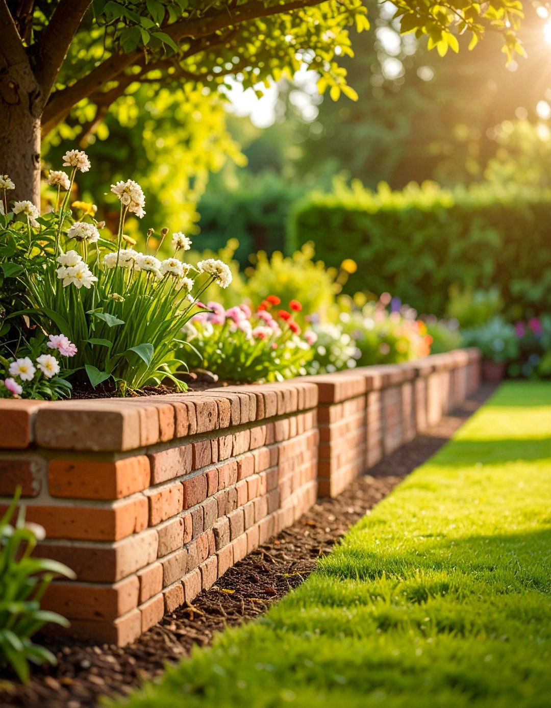 Reclaimed Vintage Brick Edging - 25 Brick Edging Ideas