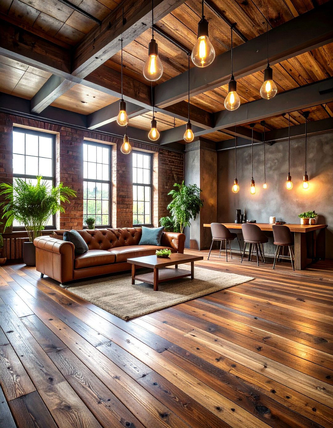 Reclaimed Wood Basement Floor - 25 Basement Floor Ideas
