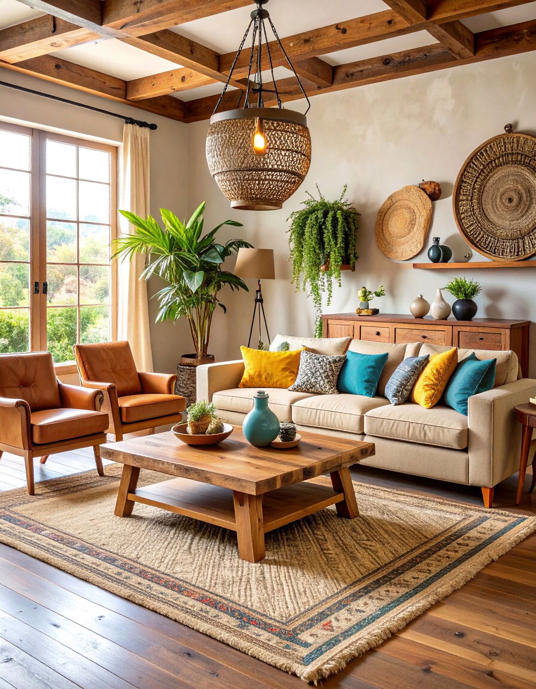 Reclaimed Wood Coffee Table Living Room Centerpiece - 25 Joanna Gaines Living Room Ideas