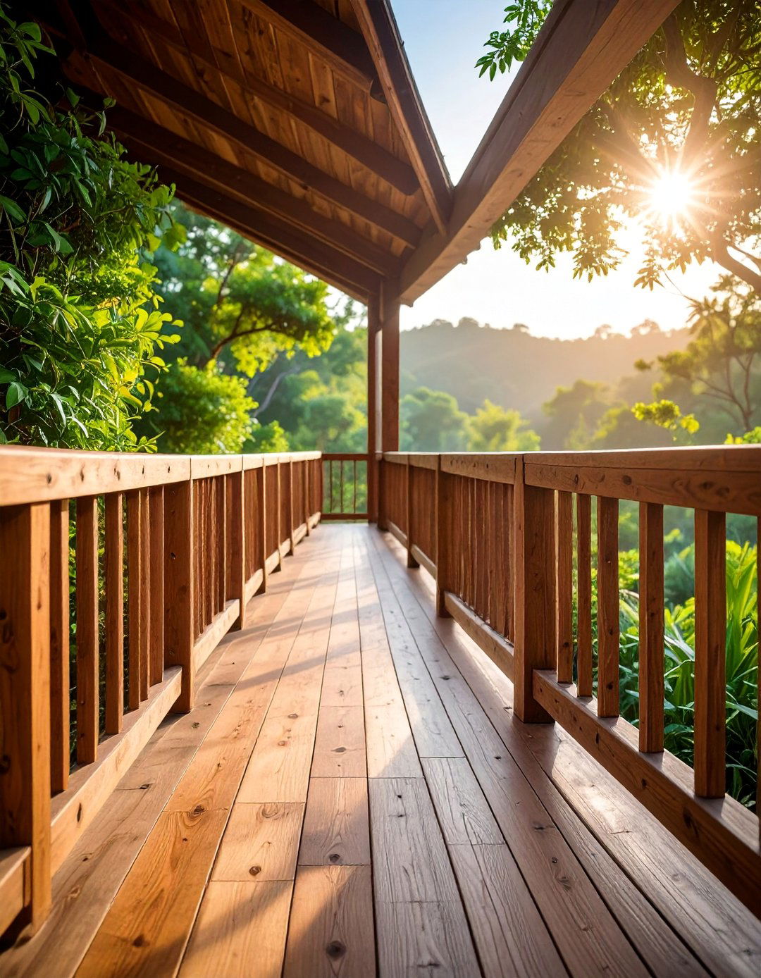 Reclaimed Wood Frame Sustainable Railing - 25 Hog Wire Deck Railing Ideas