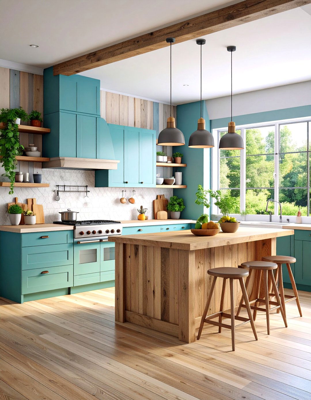 Reclaimed Wood Half Wall - 25 Half Wall Ideas
