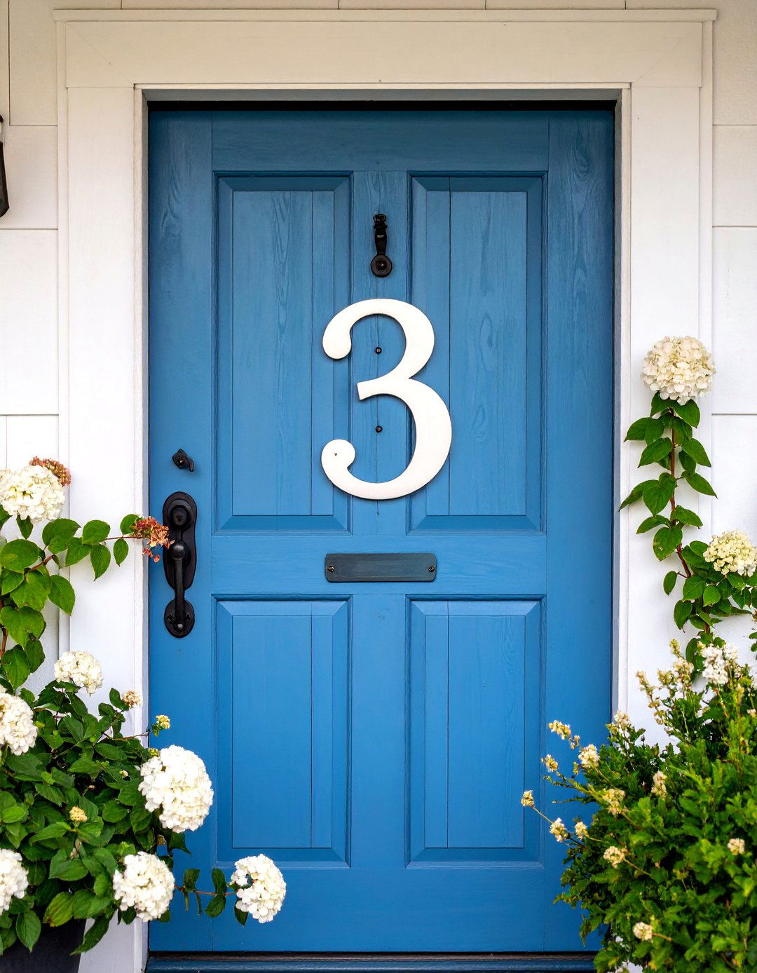 Reclaimed Wood House Number Barn Door Sign - 25 House Number Ideas