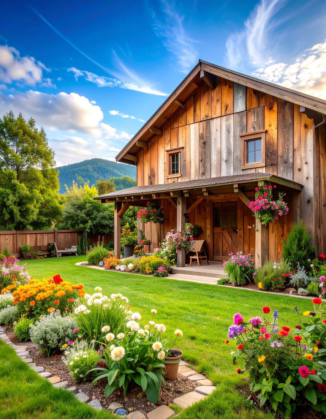 Reclaimed Wood Vintage Wall - 25 Wood Retaining Wall Ideas