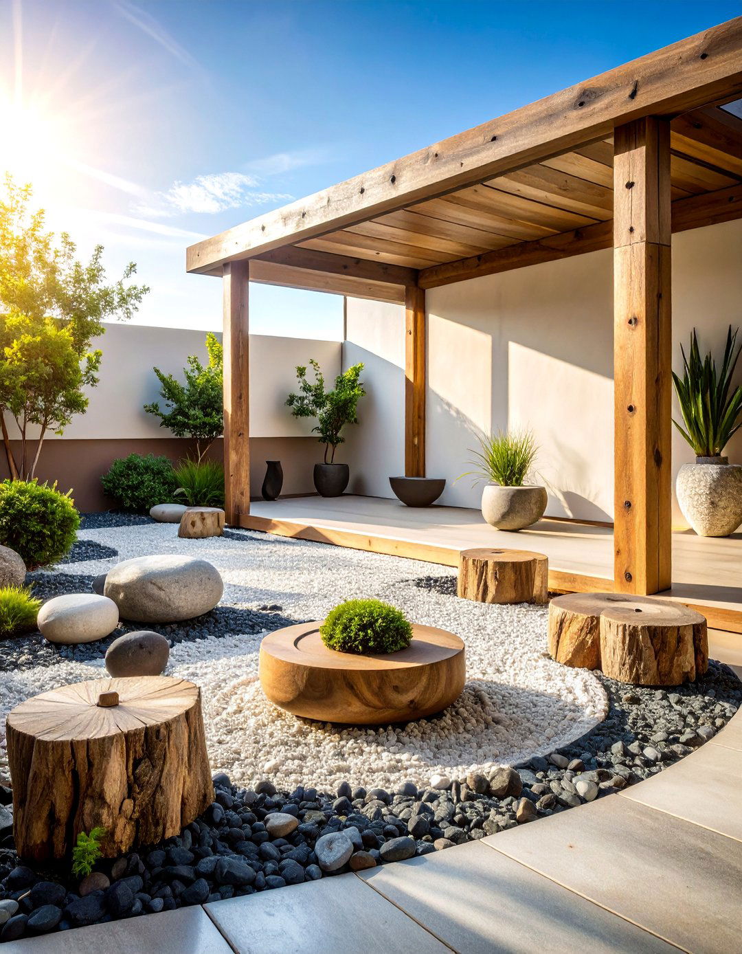 Reclaimed Wood Zen Garden - 25 Zen Garden Ideas
