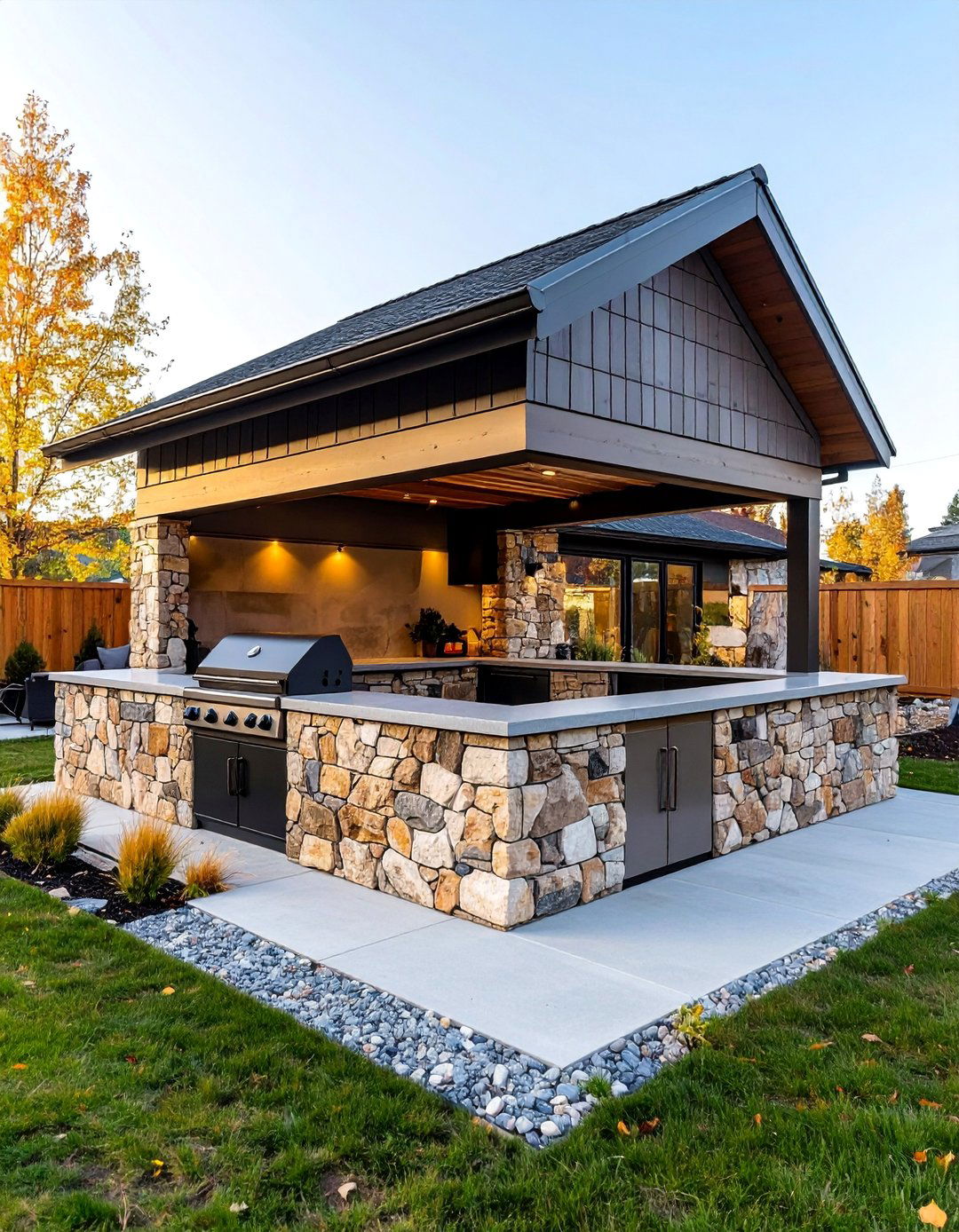 Rectangular Stone BBQ Pit - 25 Bbq Pit Ideas