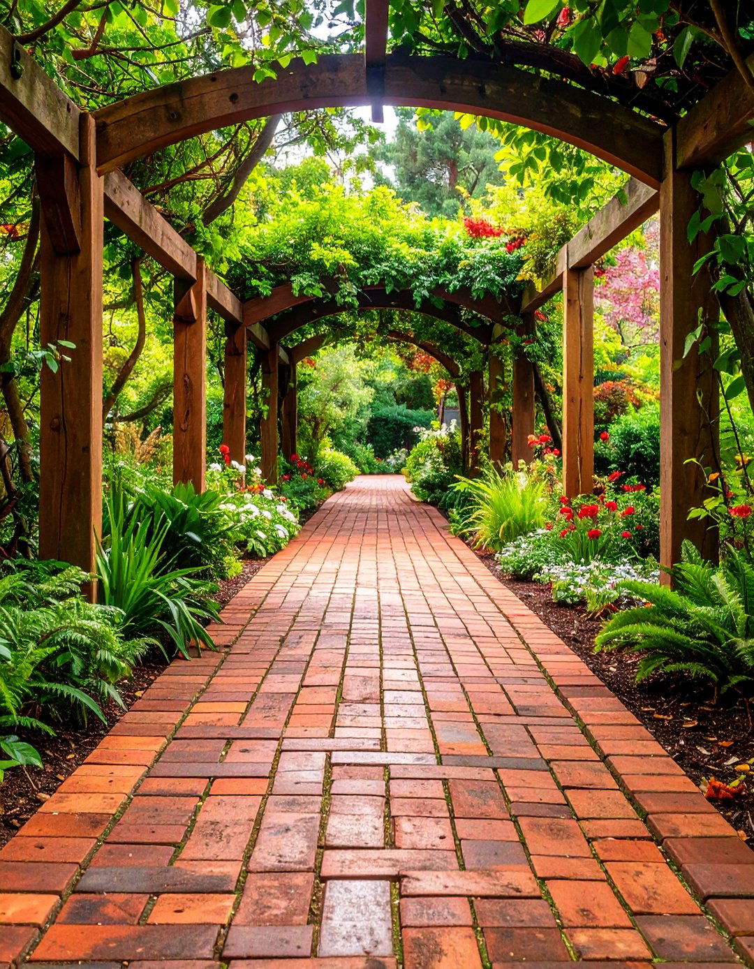 Recycled Material Walkway - 25 walkway ideas