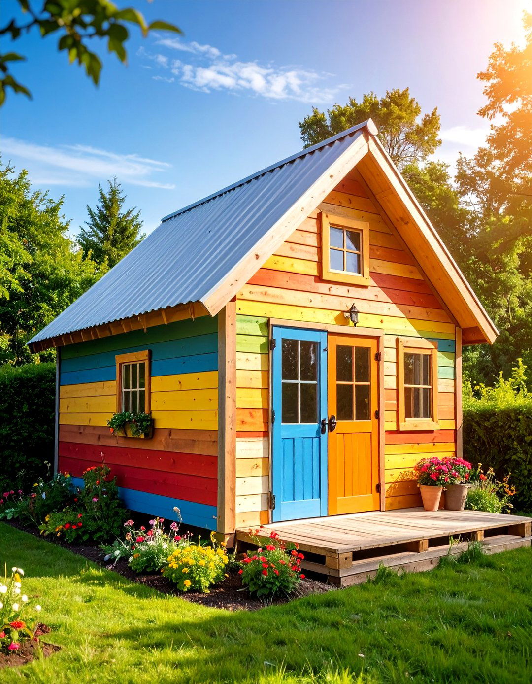 Recycled Pallet Wood Shed - 25 wood shed ideas