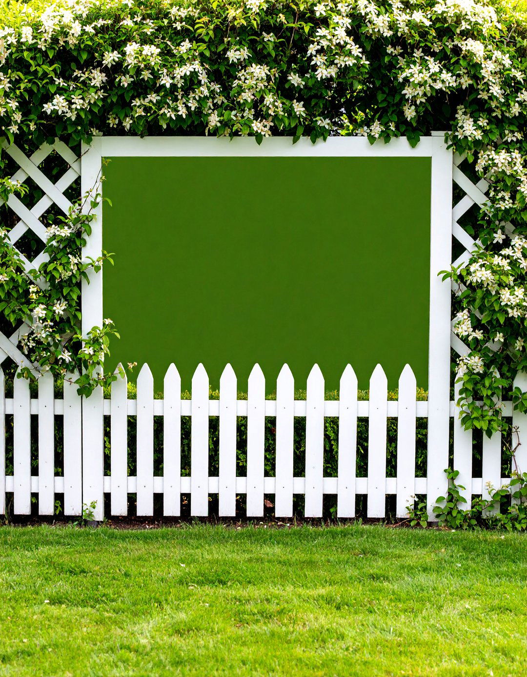 Recycled Plastic Lattice Panels with Climbing Vines - 25 Cheap Privacy Fence Ideas