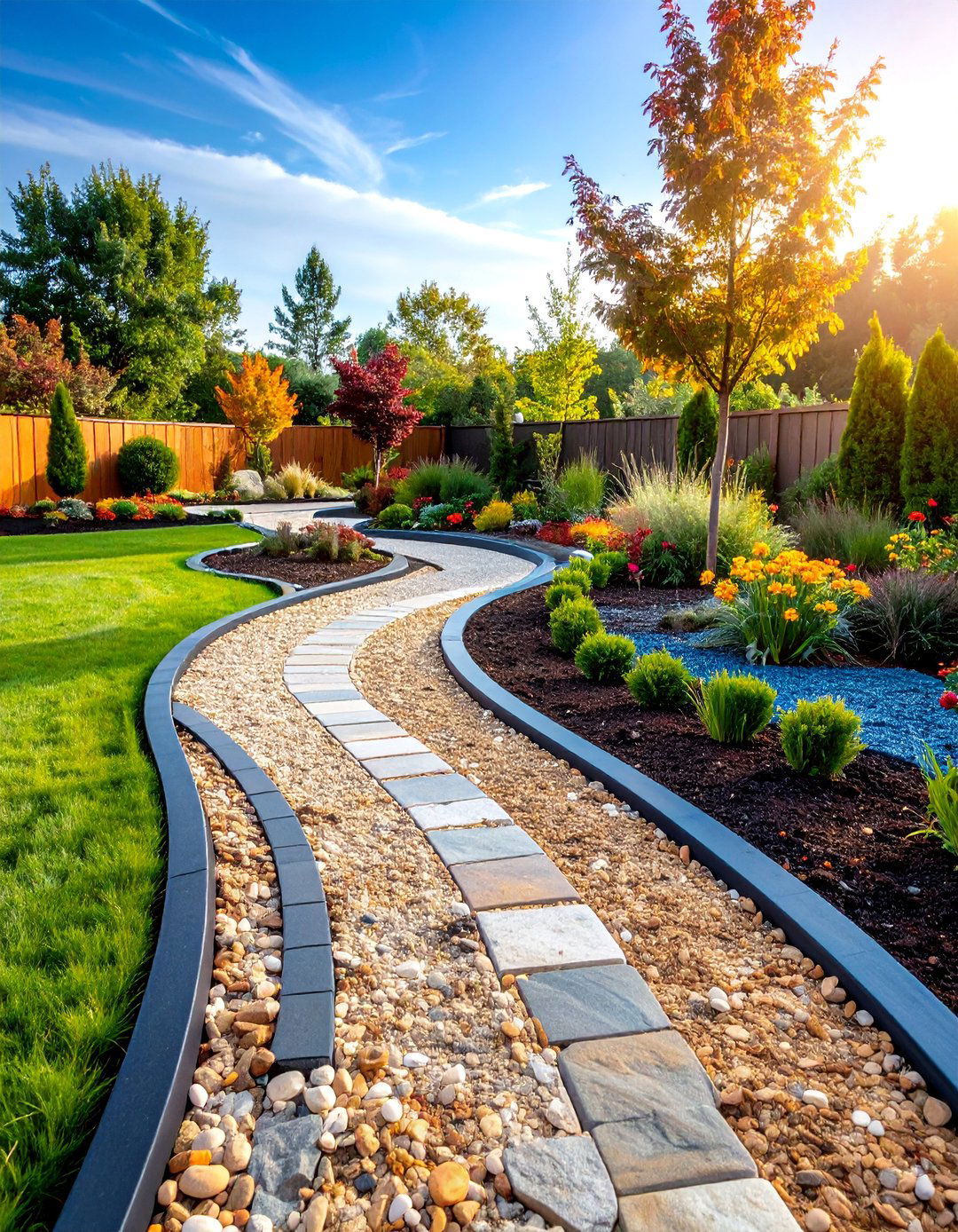 Recycled Rubber Mulch Strips - 25 Mulch Edging Ideas