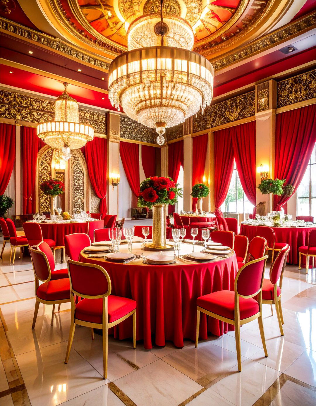 Red Art Deco Wedding - 25 Red Wedding Theme Ideas