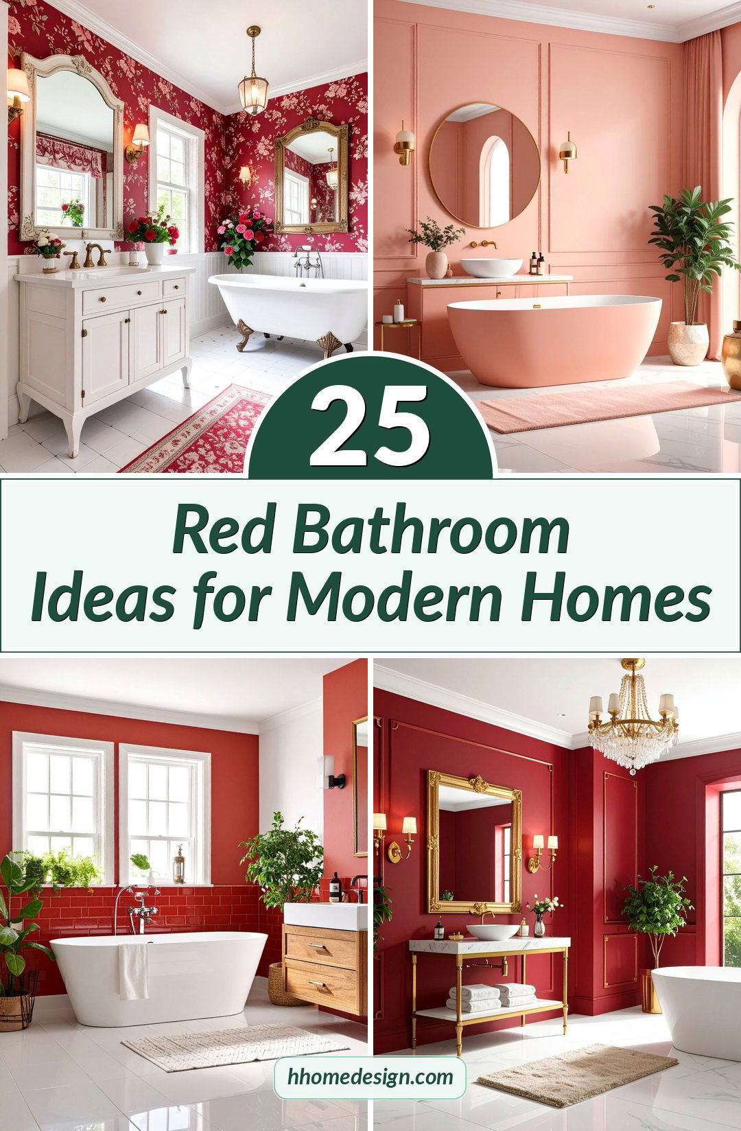 25 Red Bathroom Ideas for Modern Homes