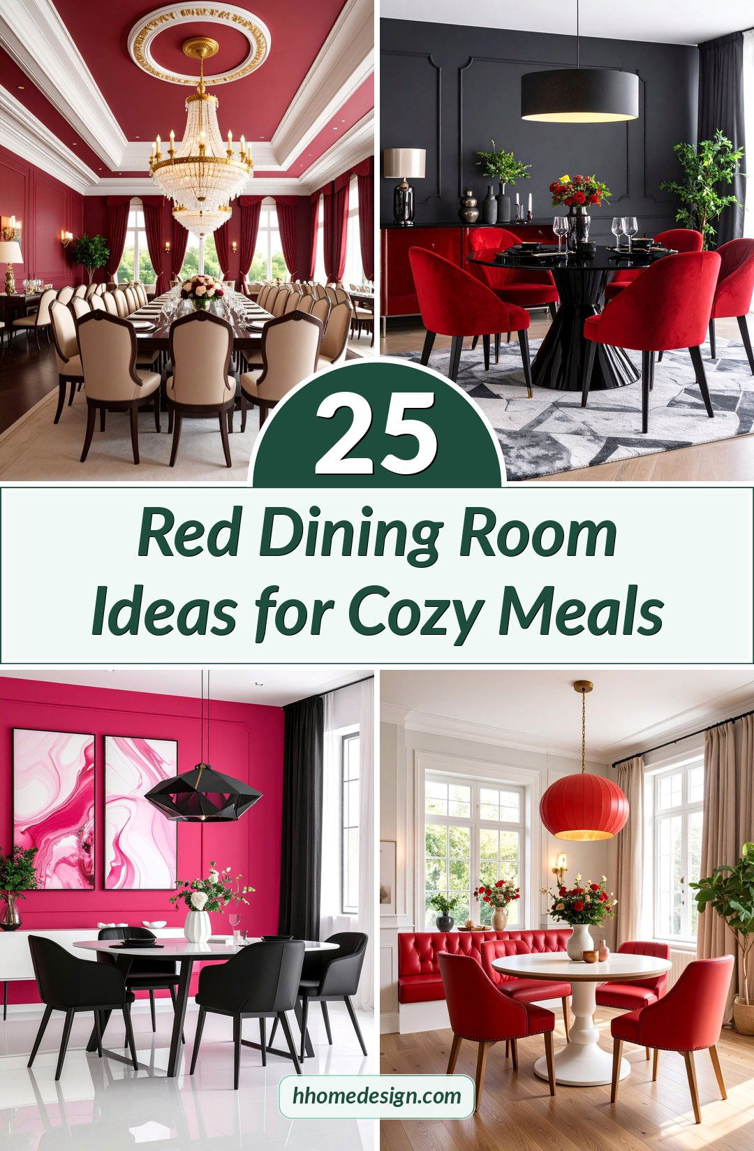 25 Red Dining Room Ideas for Cozy Meals