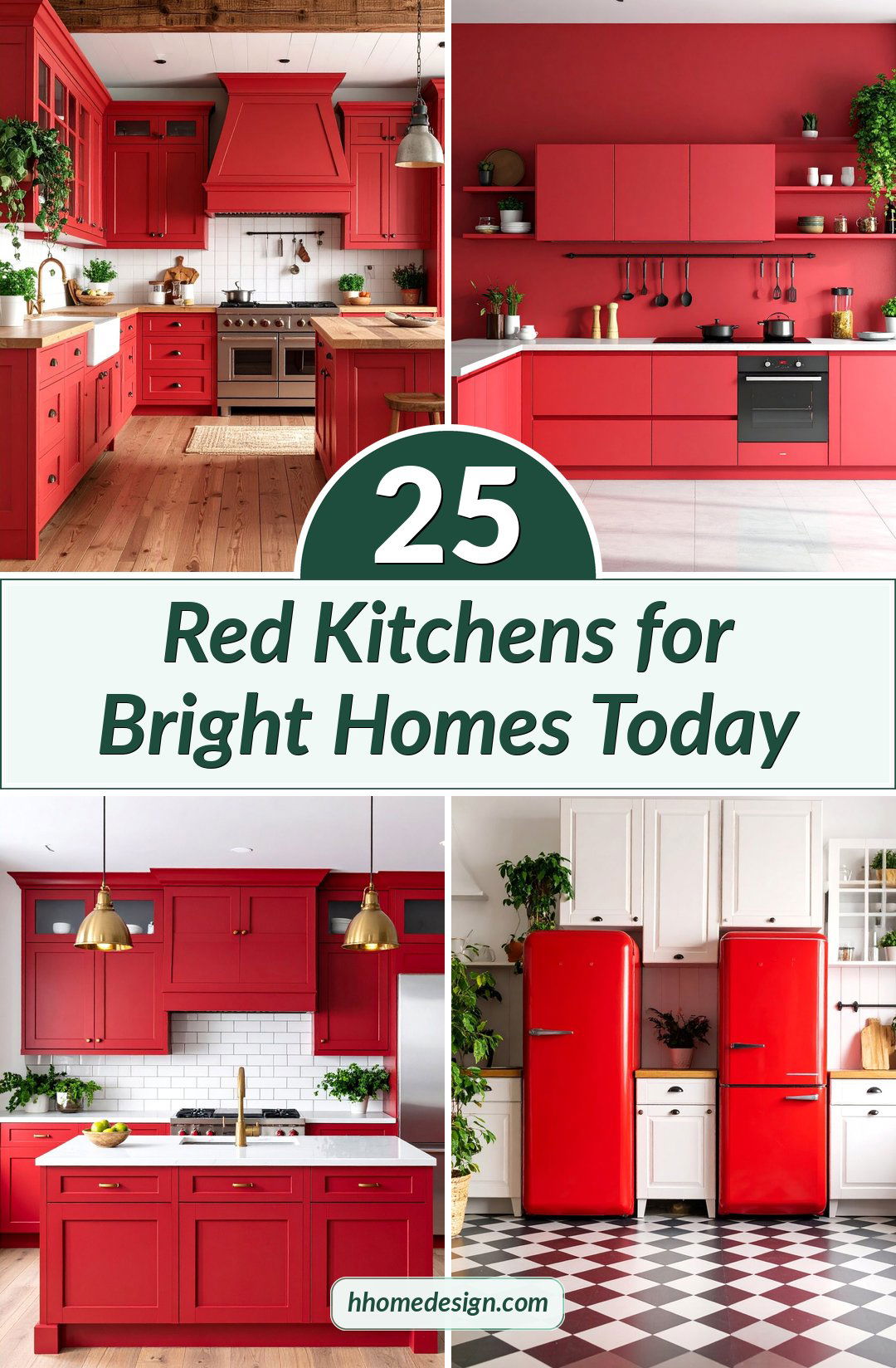25 Red Kitchens for Bright Homes Today