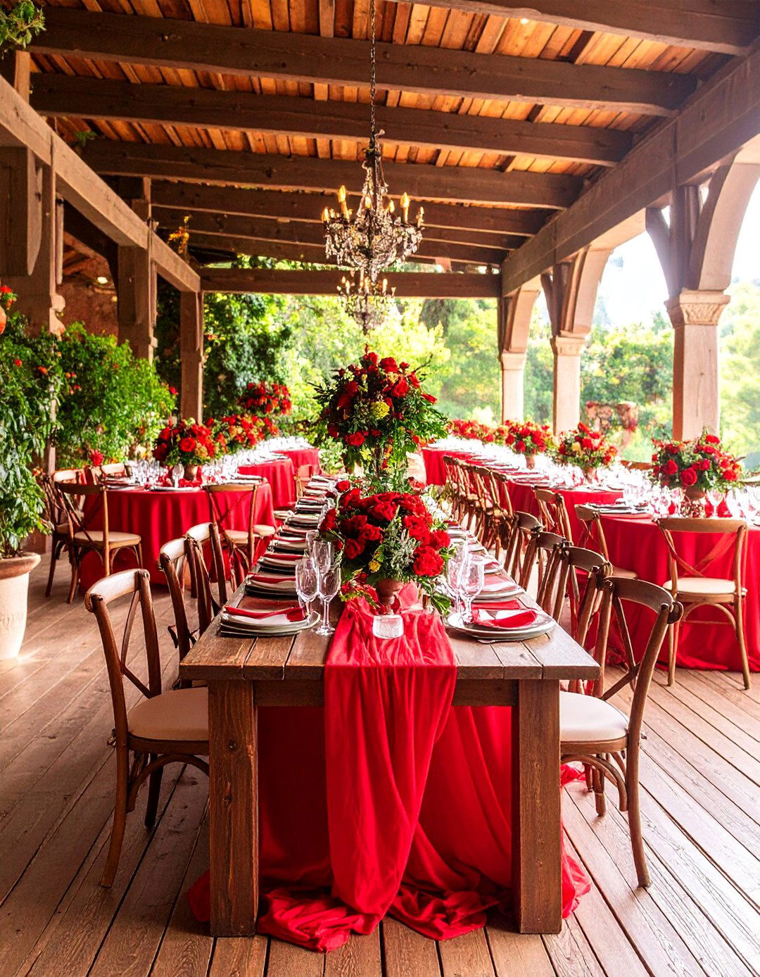 Red Mediterranean Wedding - 25 Red Wedding Theme Ideas