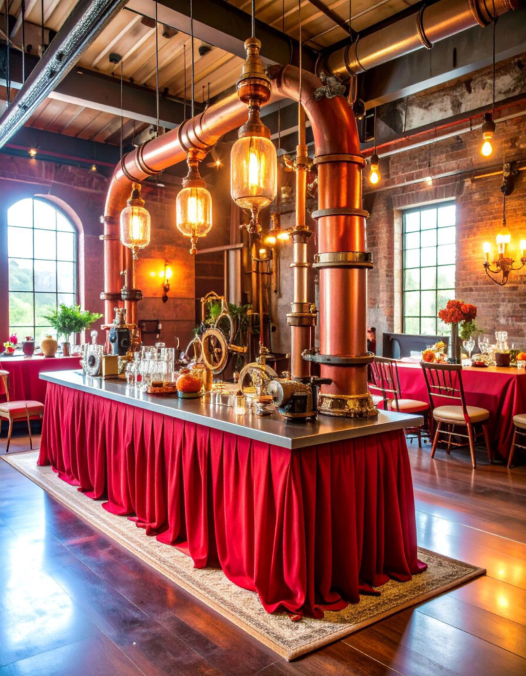 Red Steampunk Wedding - 25 Red Wedding Theme Ideas