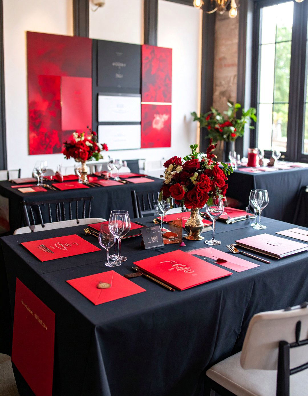 Red and Black Wedding Stationery Suite - 25 Red and Black Wedding Ideas