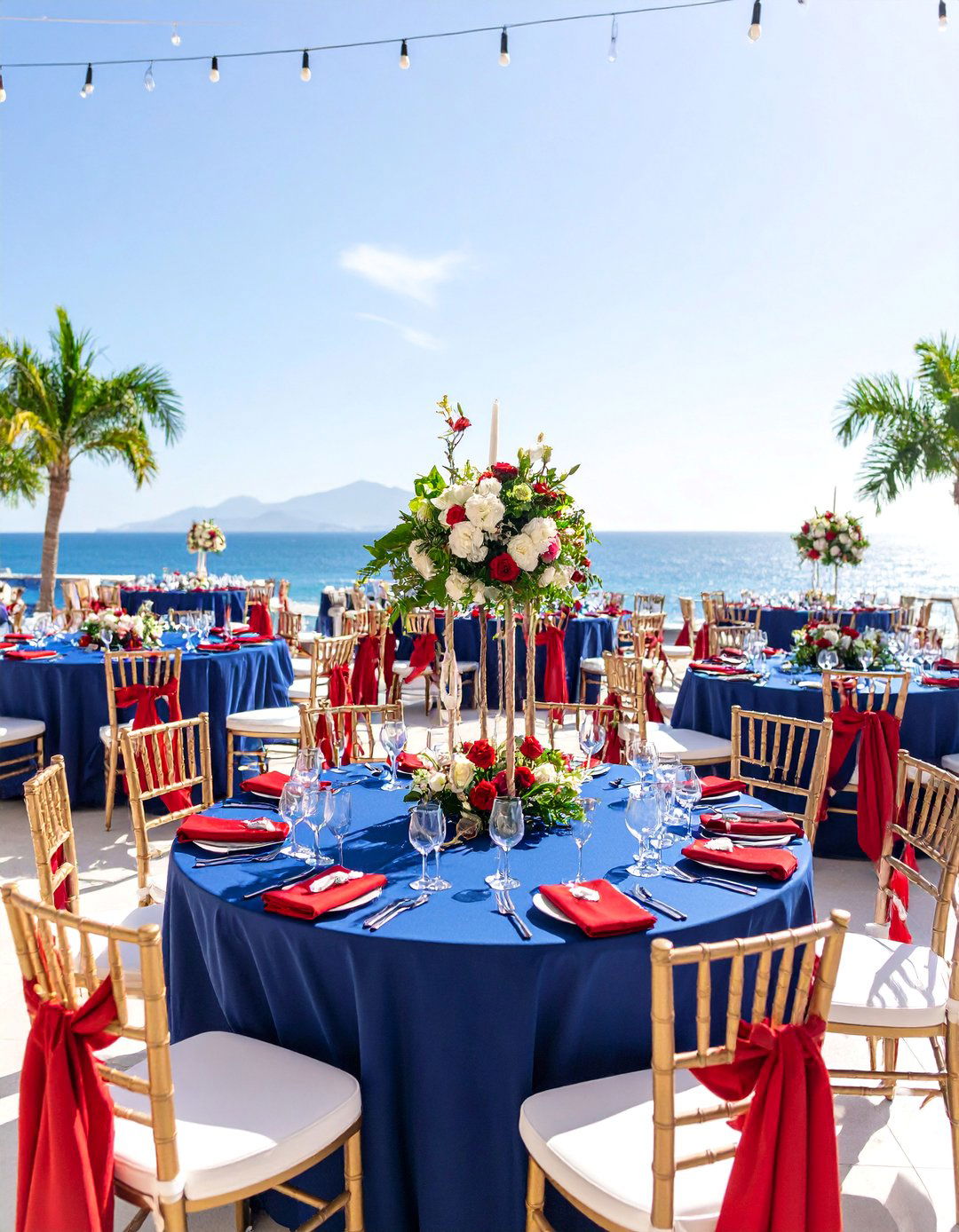 Red and Navy Nautical Wedding - 25 Red Wedding Theme Ideas