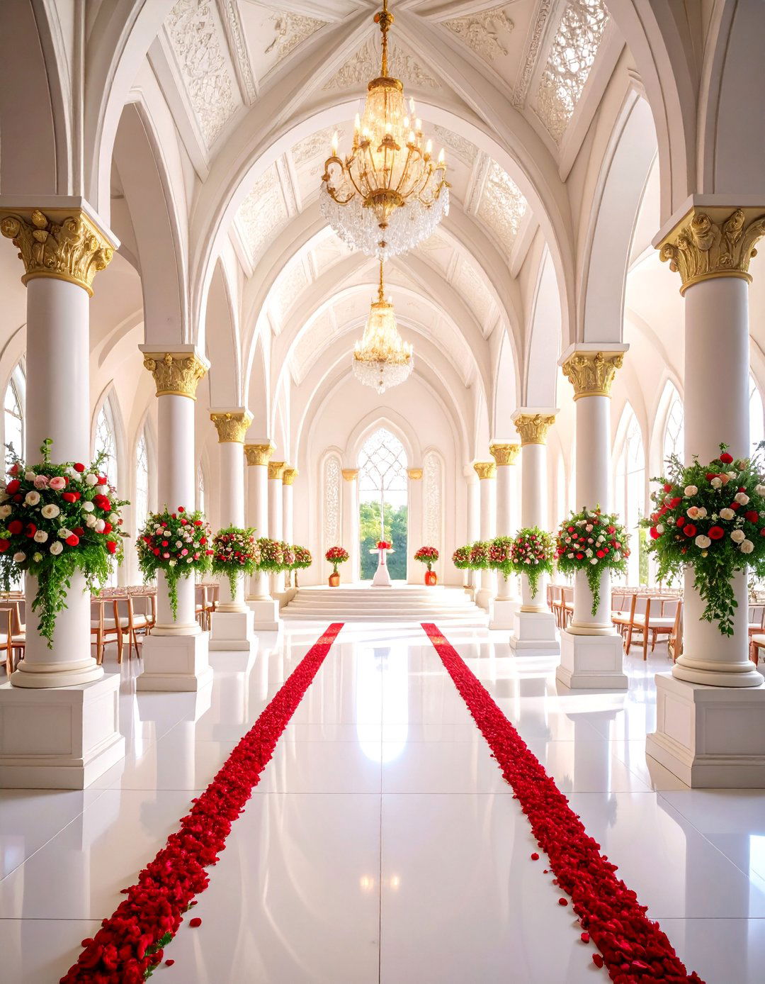 Red and White Classic Wedding - 25 Red Wedding Theme Ideas
