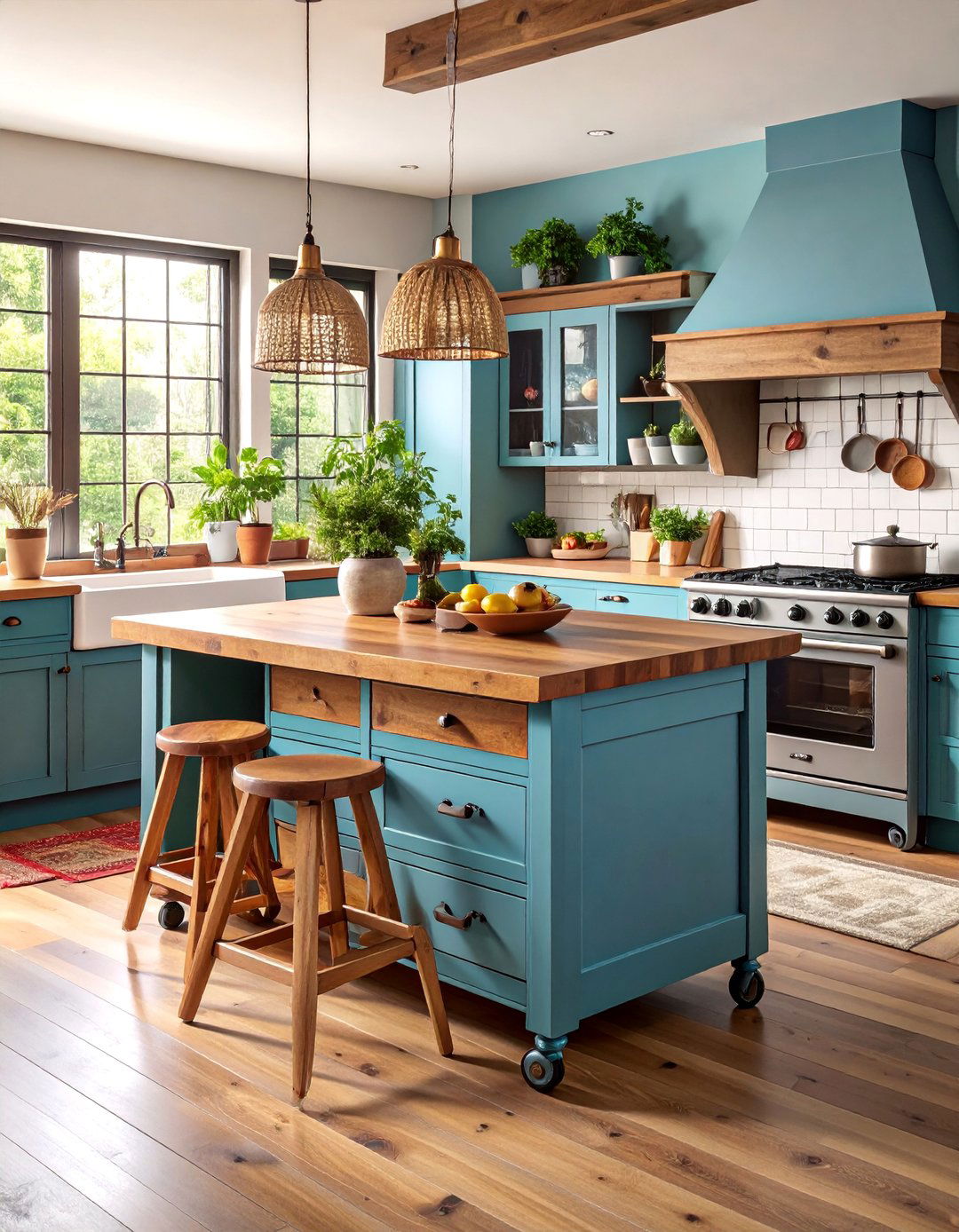 Repurposed Furniture Kitchen Island - 25 Small Kitchen Ideas on a Budget