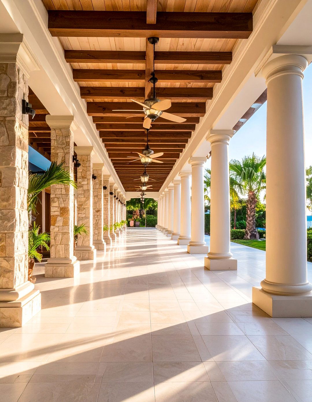 Resort Style Covered Passage - 25 Covered Walkway Ideas