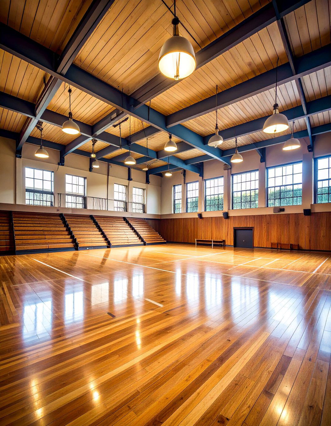 Retro Basketball Gym Style - 25 basketball room decor ideas