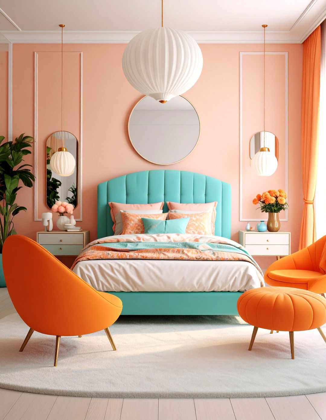 Retro Color Pop Bedroom - 25 Hipster Bedroom Ideas