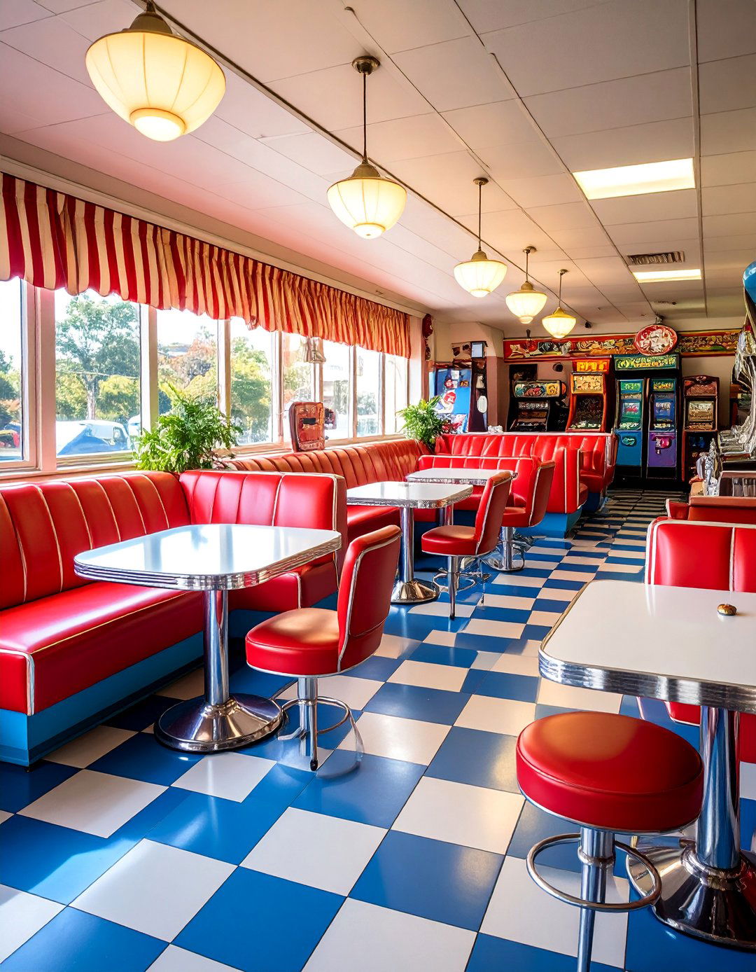 Retro Diner Gaming Arcade - 25 Luxury Game Room Ideas
