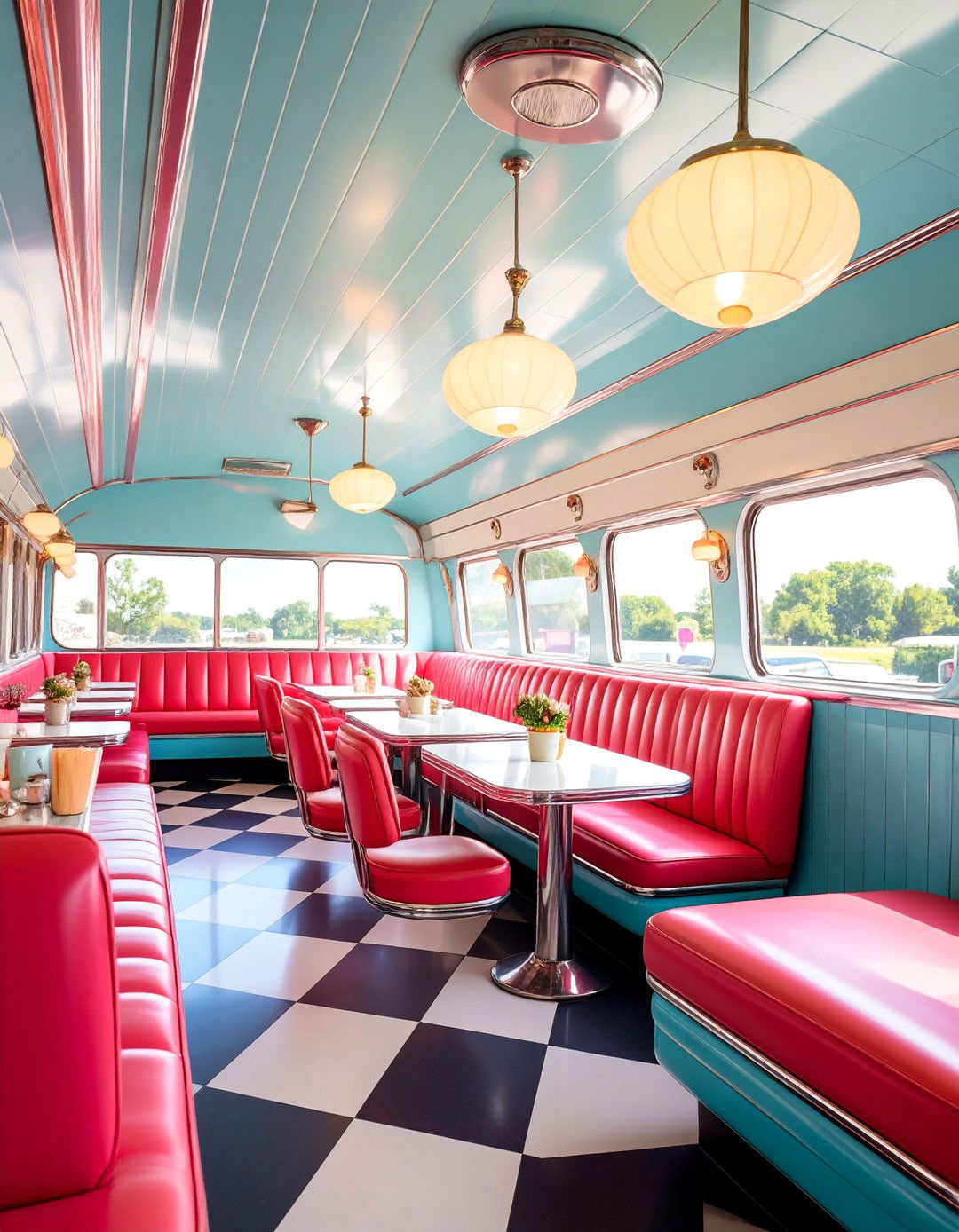 Retro Diner Tin Ceiling Breakfast Nook - 25 Tin Ceiling