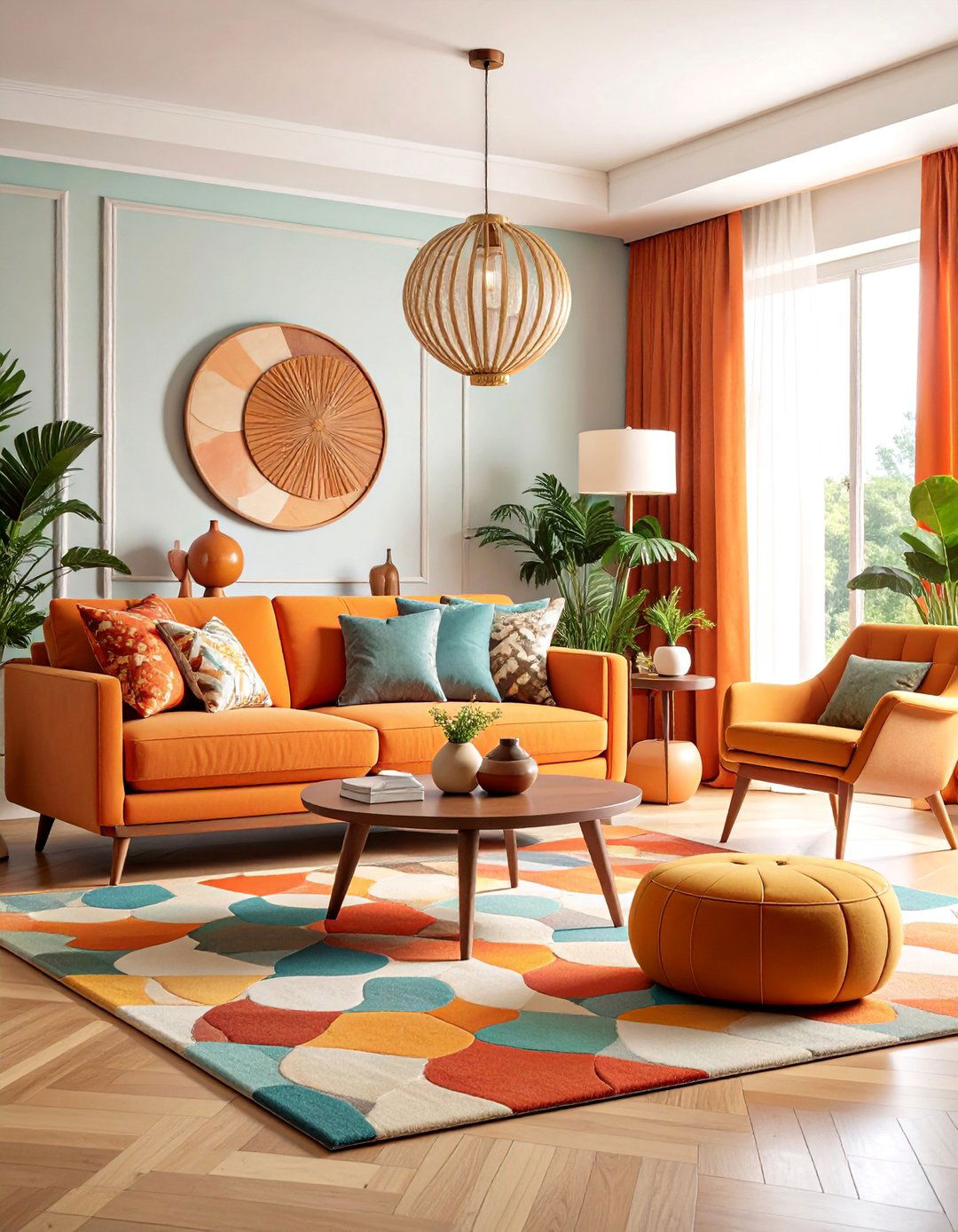 Retro Eclectic Living Room with Contemporary Layout - 25 Eclectic Living Room Ideas