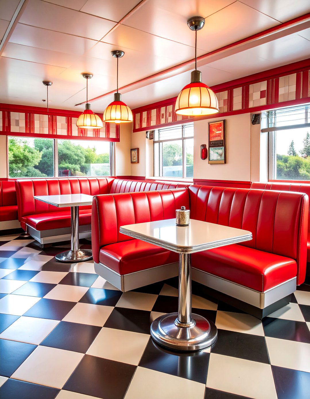 Retro Football Diner with s Stadium Aesthetics - 25 Football Room Decor Ideas