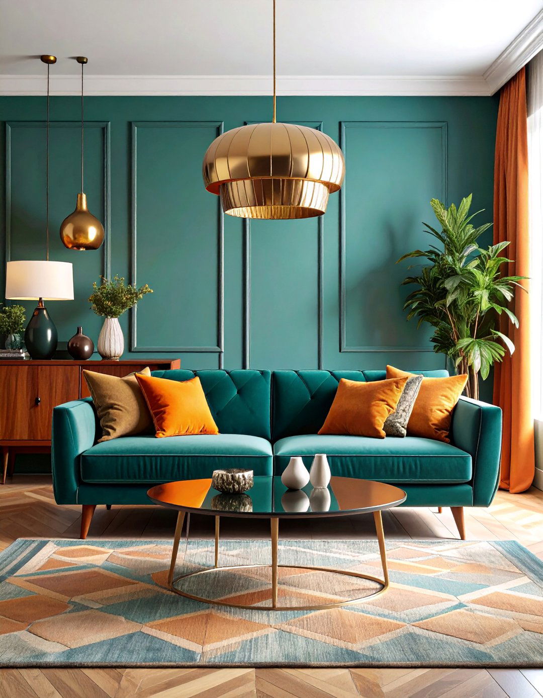 Retro Living Room with Mid Century Modern Elements - 25 Living Room Design Ideas