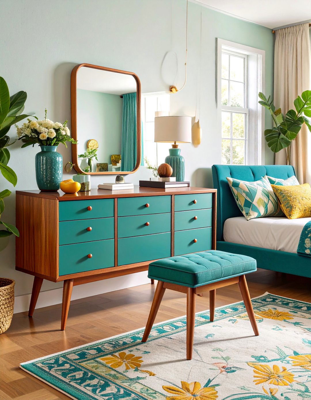 Retro Mid Century Modern Vanity - 25 Makeup Vanity Ideas