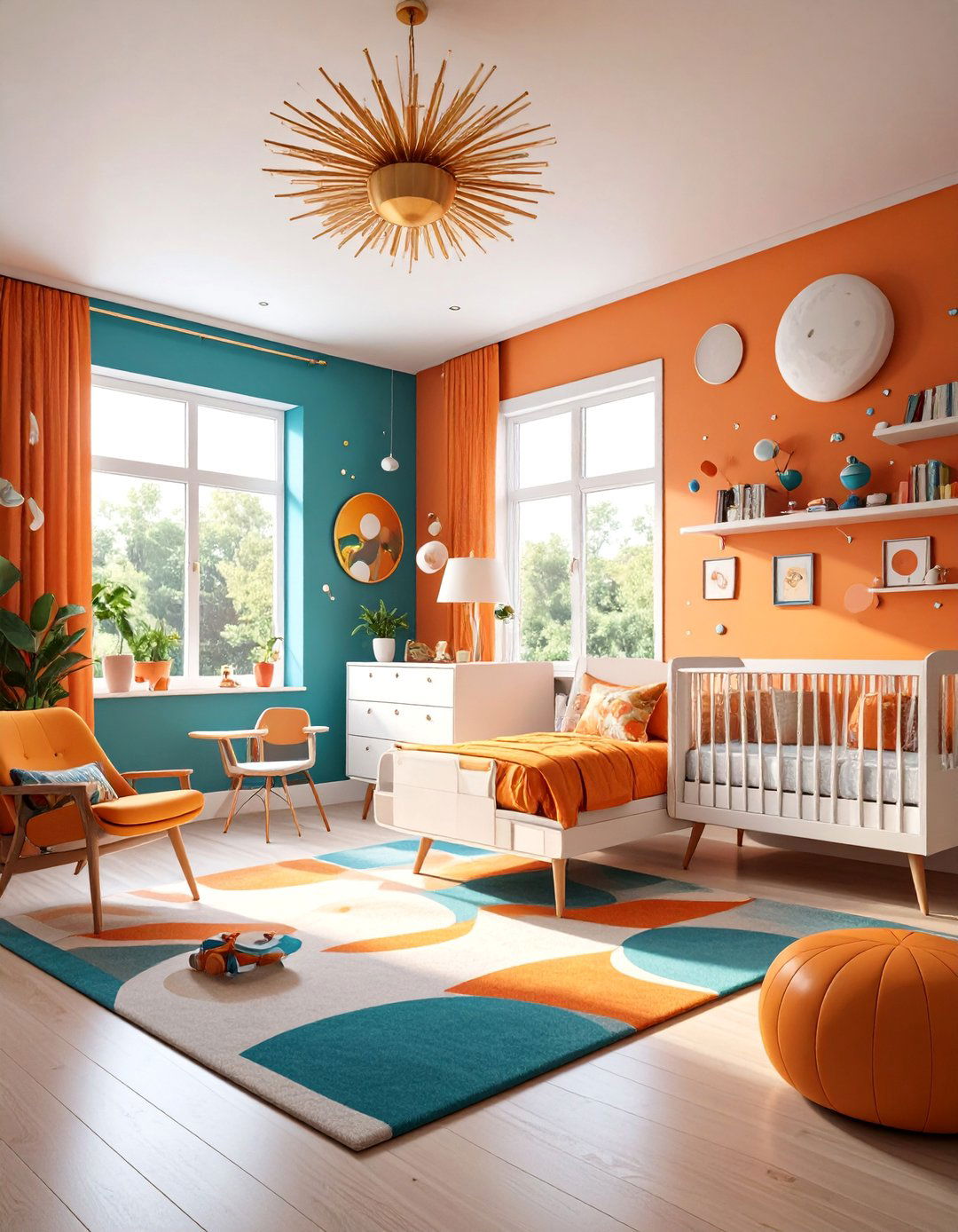 Retro Space Age Mid Century Design - 25 Space-themed Nursery Ideas