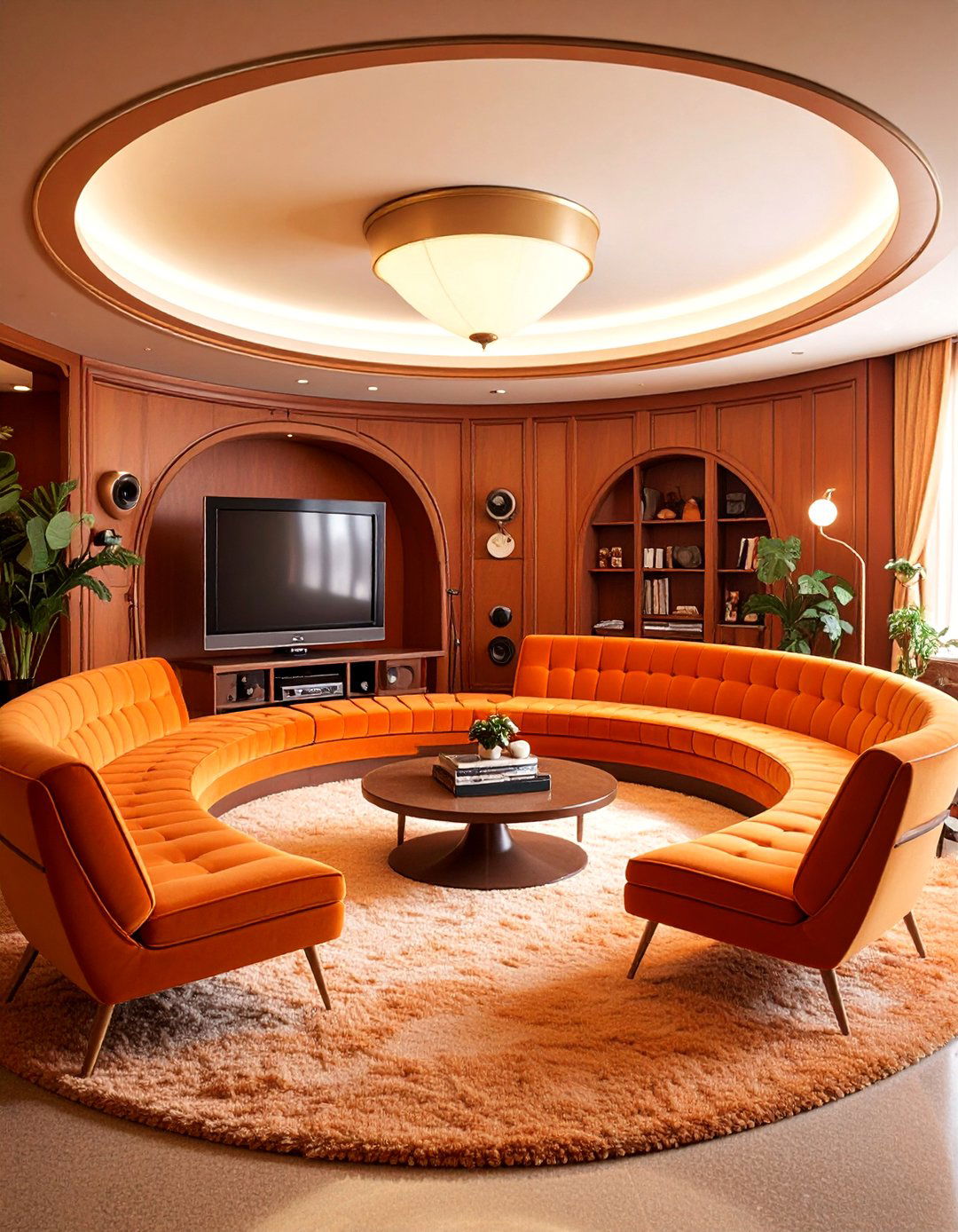 Retro s Conversation Pit Revival - 25 Small Media Room Ideas
